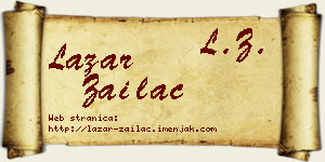 Lazar Zailac vizit kartica